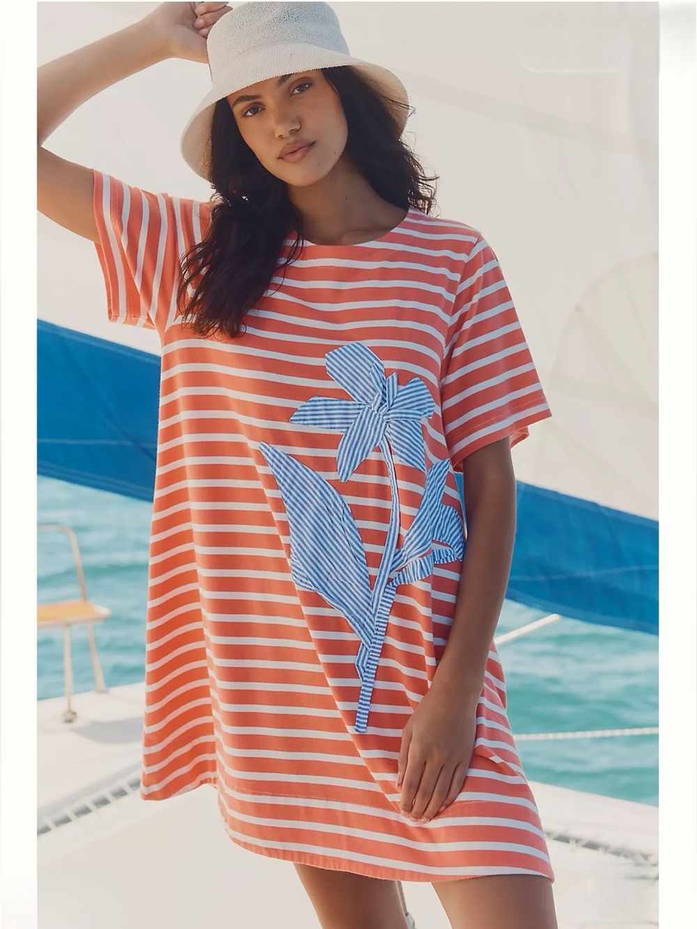 Celandine Deco Stripe T-Shirt Dress - Picture 3 of 9